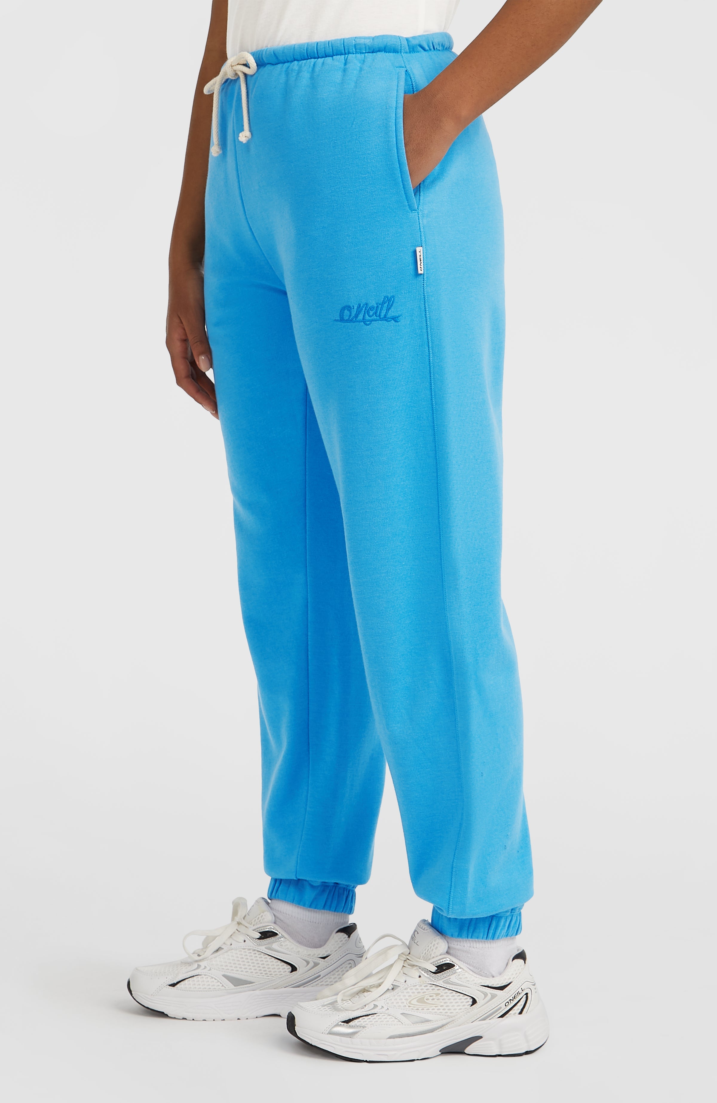 Essentials Script Sweatpants Blue Poppy