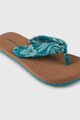 Ditsy Sun Sandals Green Island Sky
