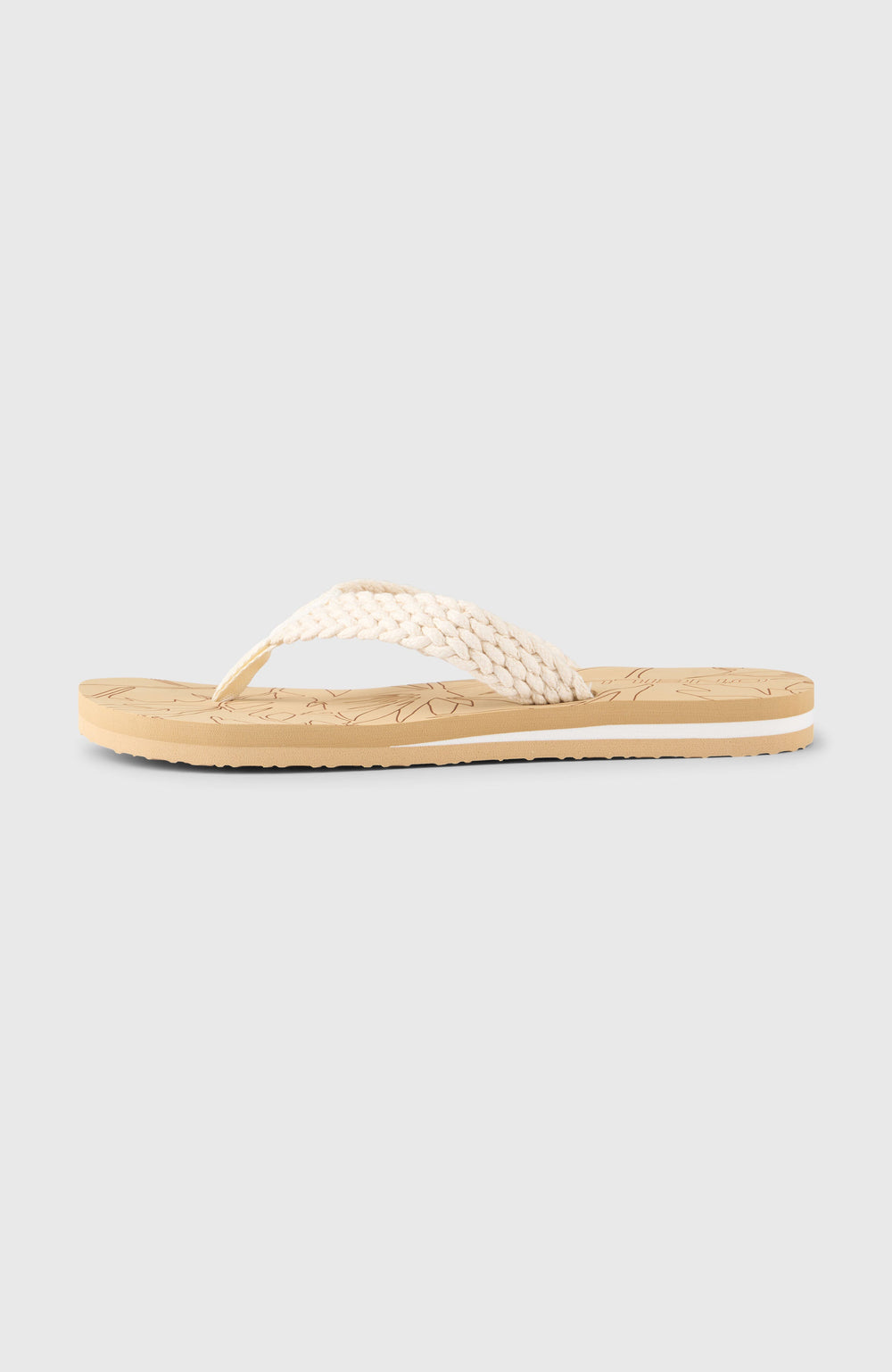 O'Neill Floral Sandals Snow White