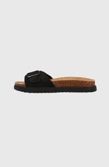Solana Slider Sandals Black
