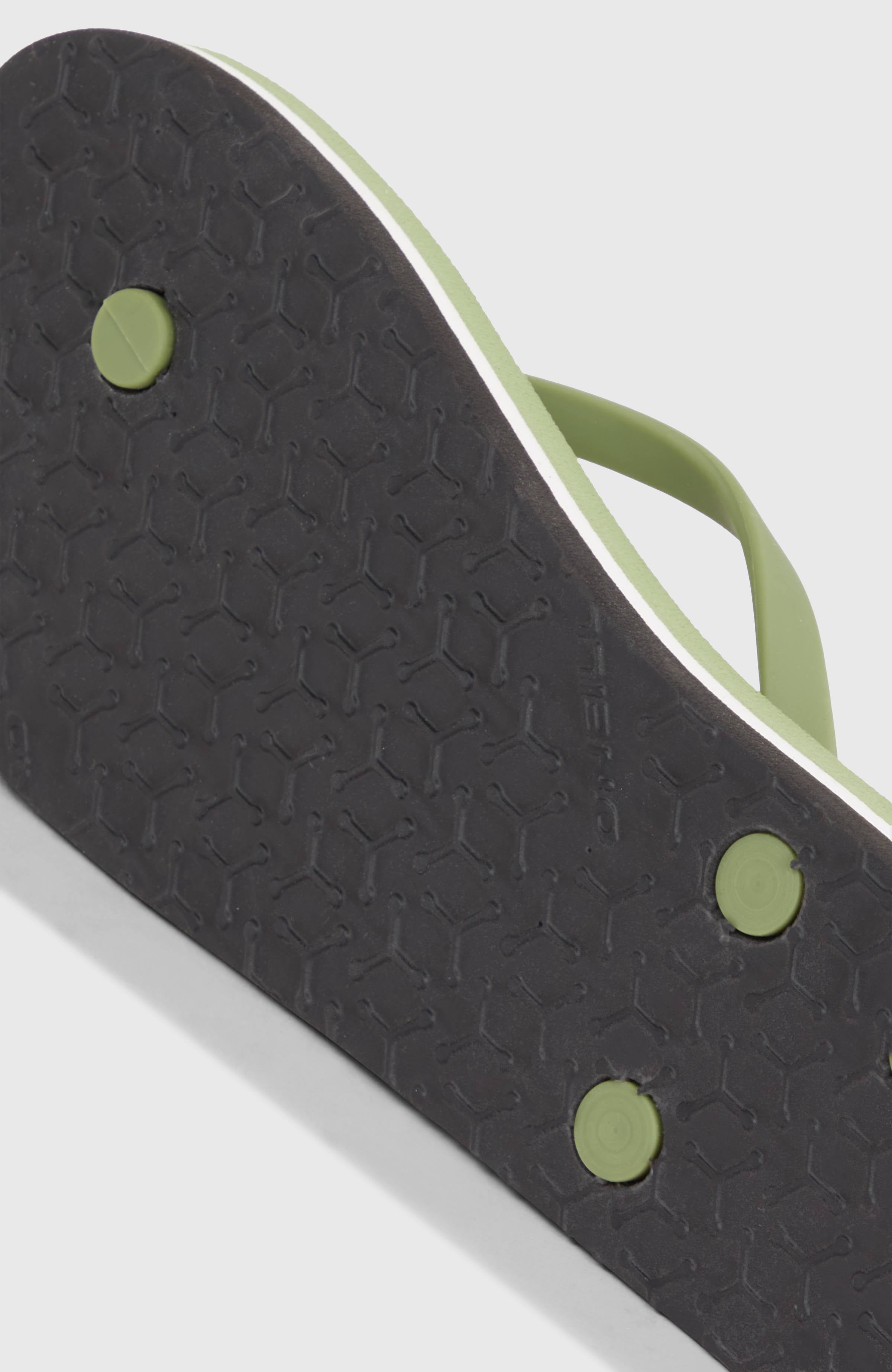 Profile Graphic Sandals Green Textured Jungle