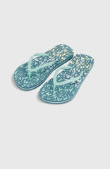 Profile Graphic Sandals Yellow Animal Blur