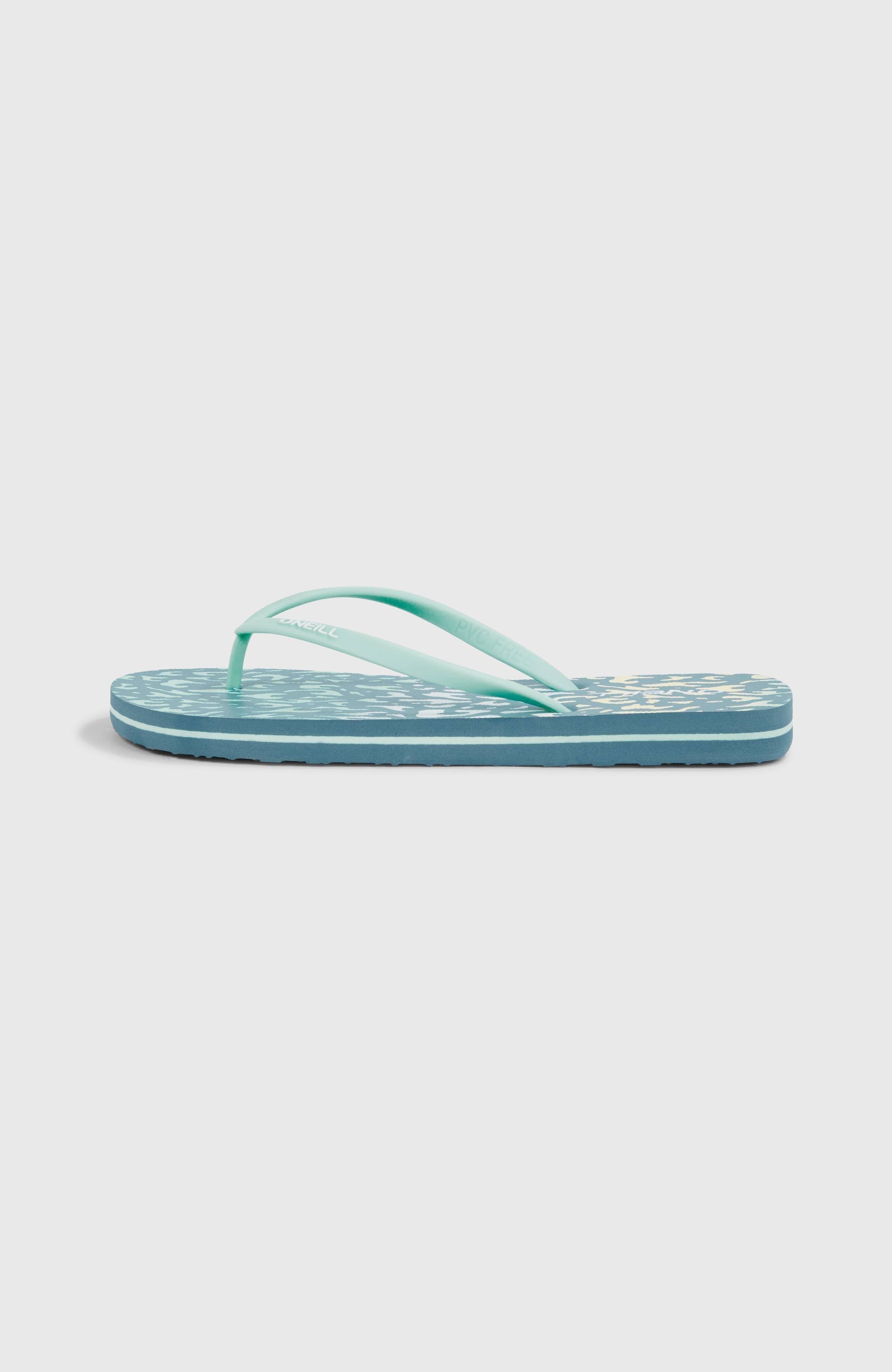 Profile Graphic Sandals Yellow Animal Blur