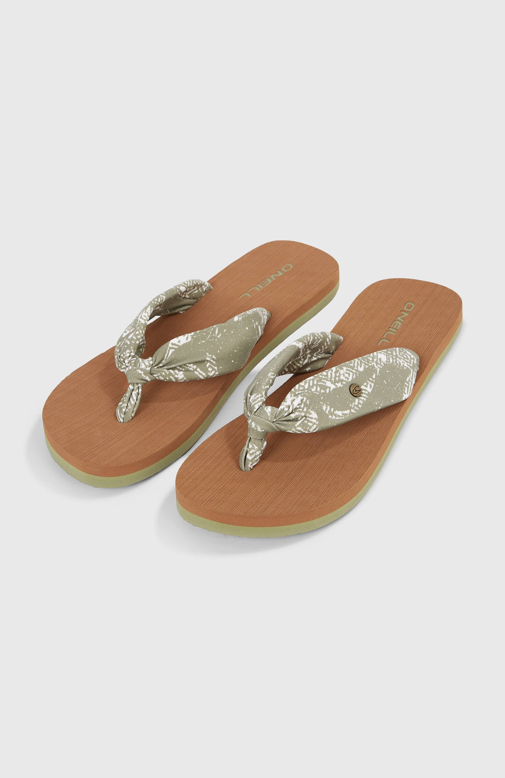 Ditsy Sun Sandals Green Textured Jungle