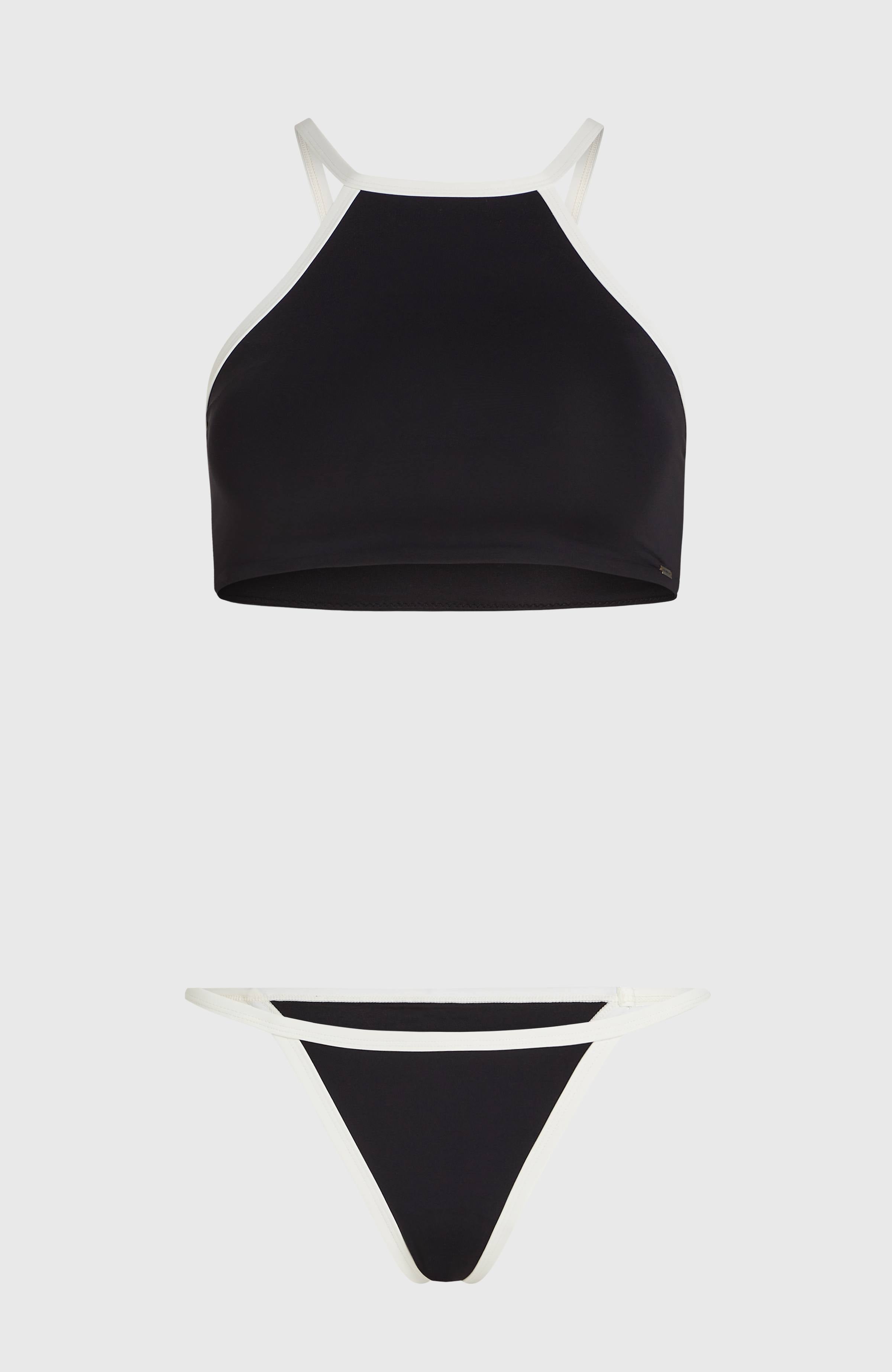 High-Neck Bikini Set Black Out