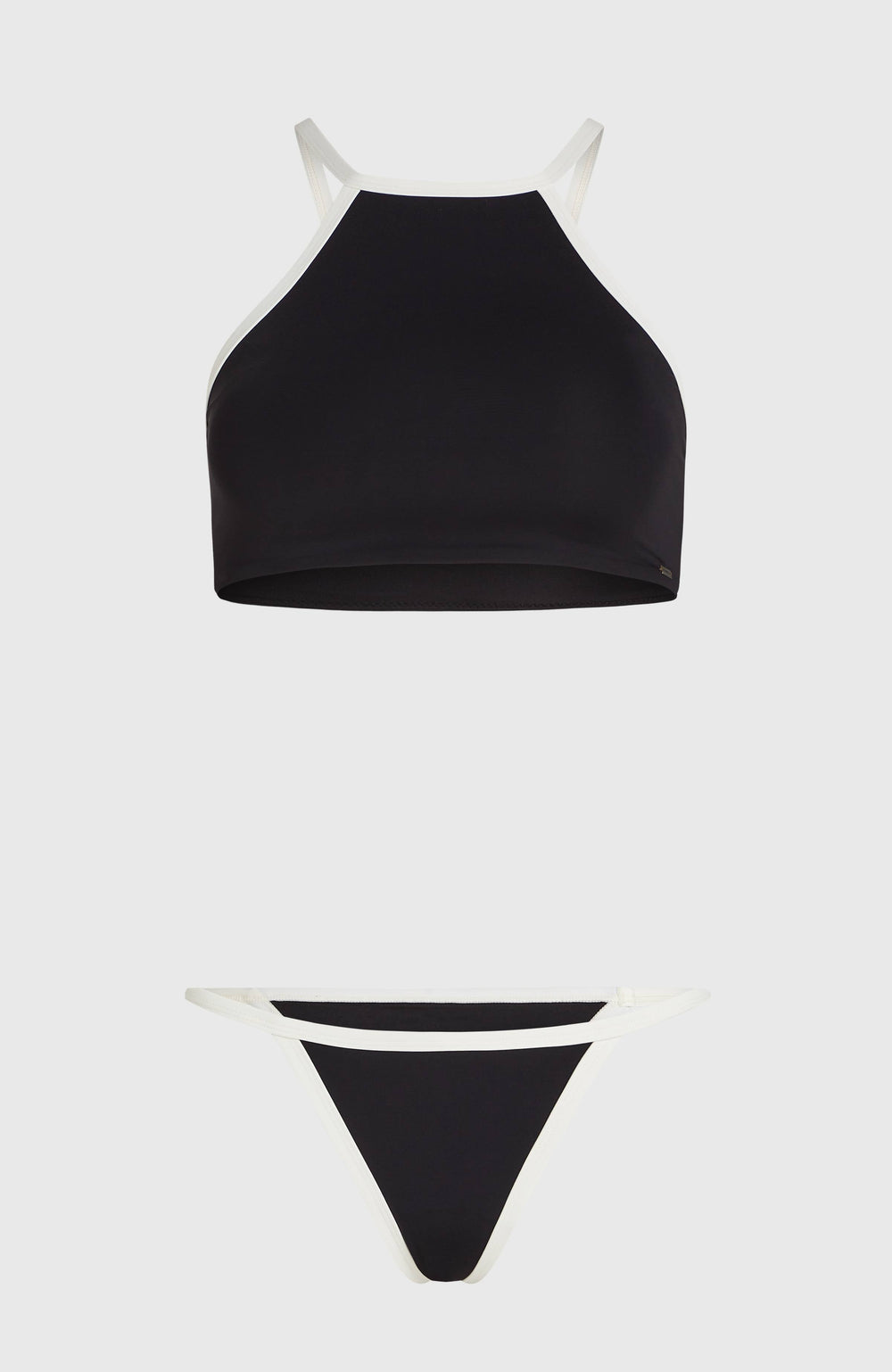 High-Neck Bikini Set Black Out