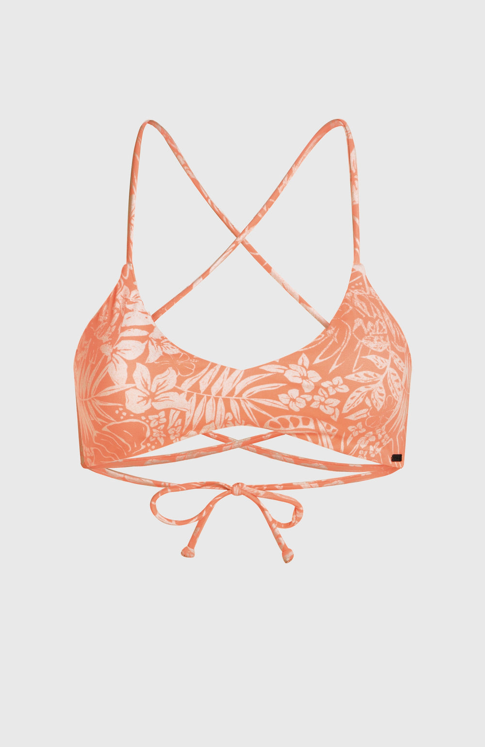 Huntington Bralette Bikini Top Peach Island Sky