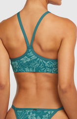 High-Neck Bikini Set Green Island Sky