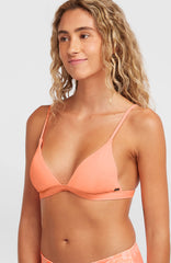 Seaside Tri Bikini Top Funky Peach