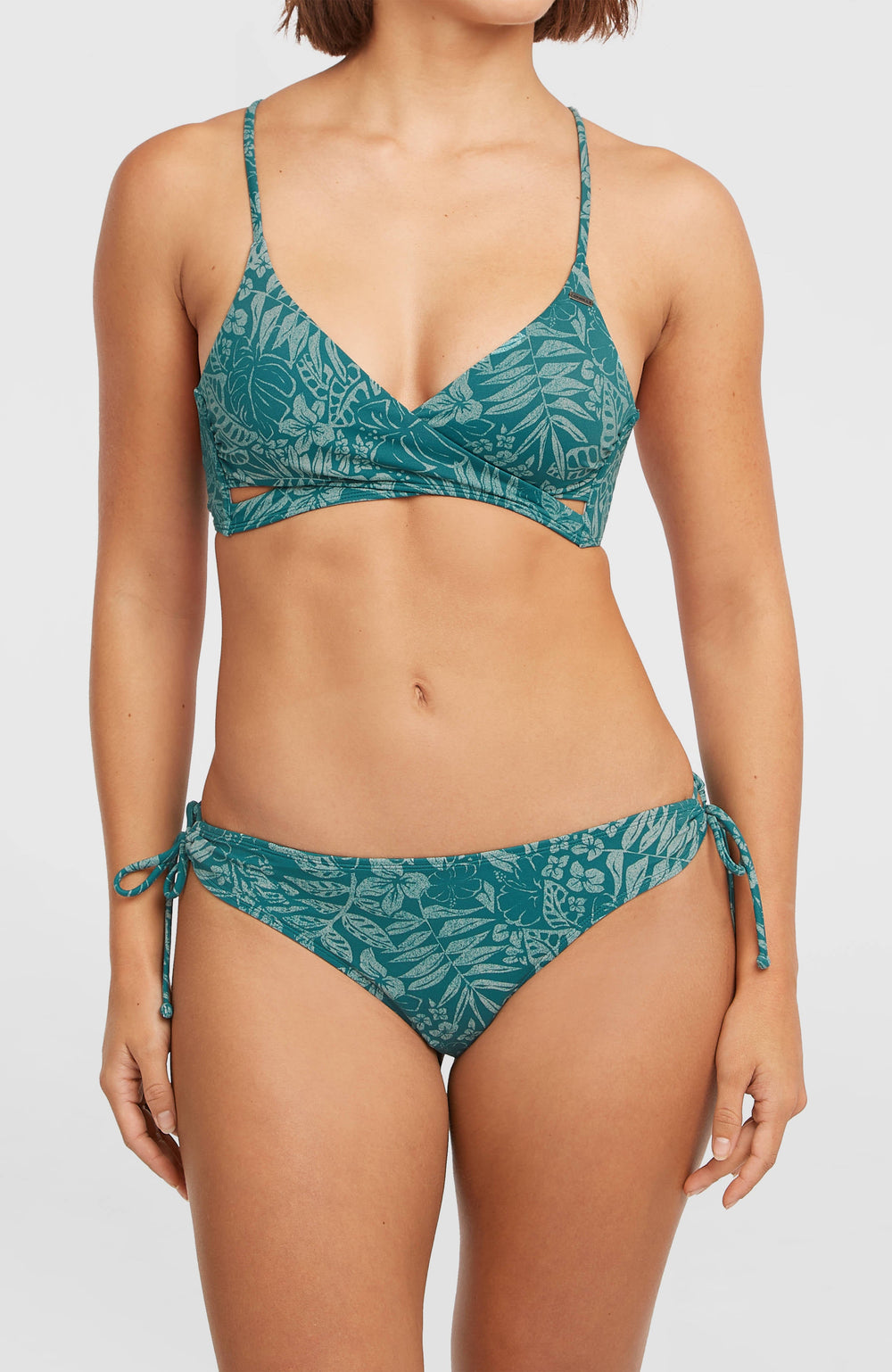 Rita Side-Tie Bikini Bottoms Green Island Sky