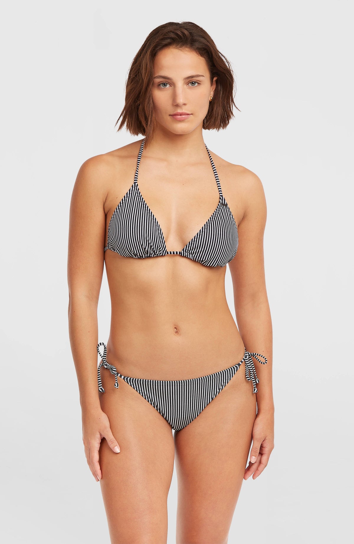 Essentials Capri - Bondey Bikini Set Black Micro Stripe
