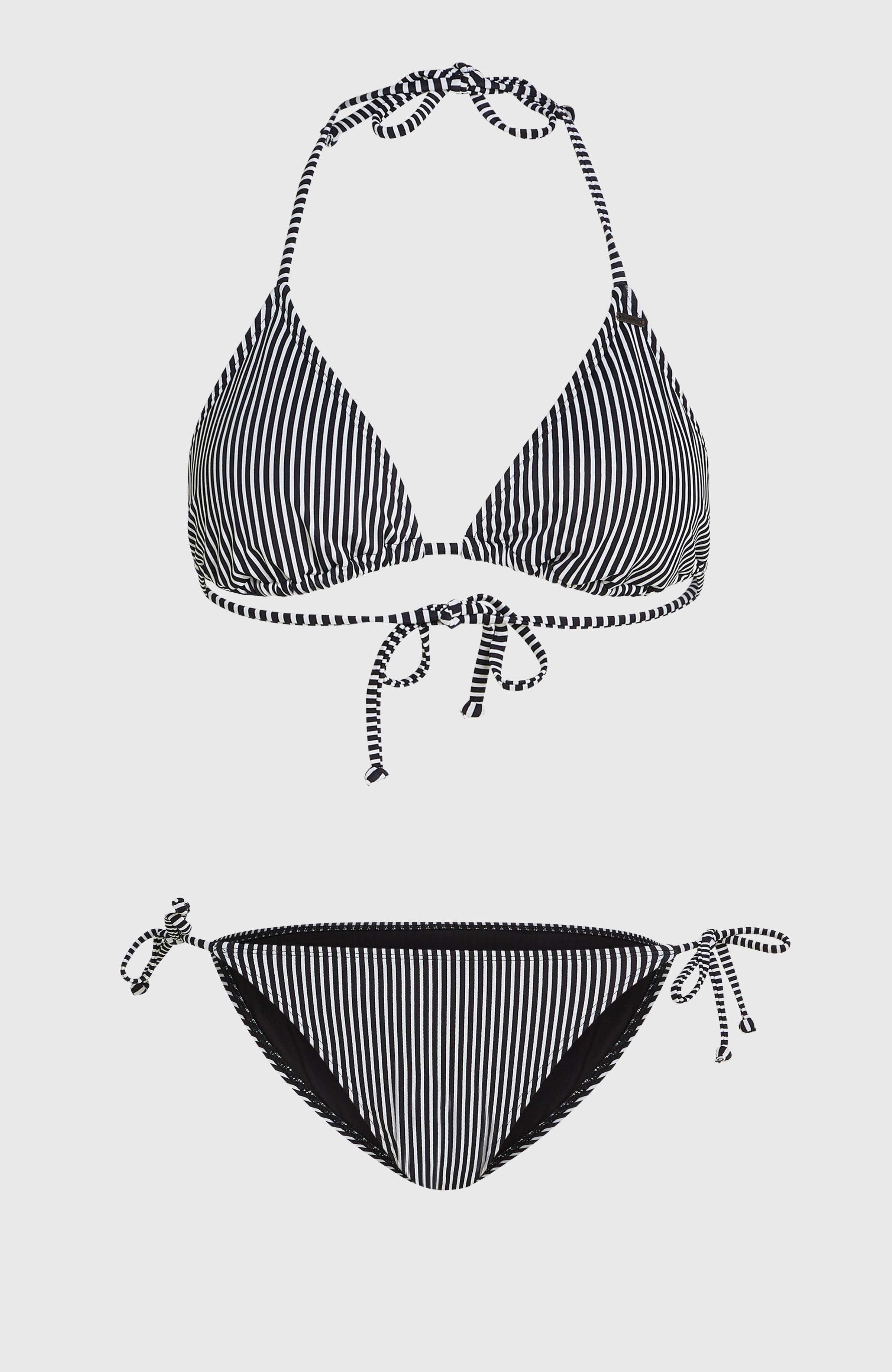 Essentials Capri - Bondey Bikini Set Black Micro Stripe