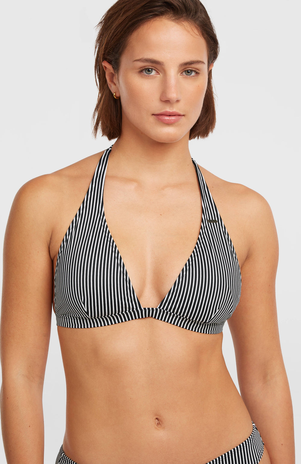 Essentials Marga Cruz Bikini Set Black Micro Stripe