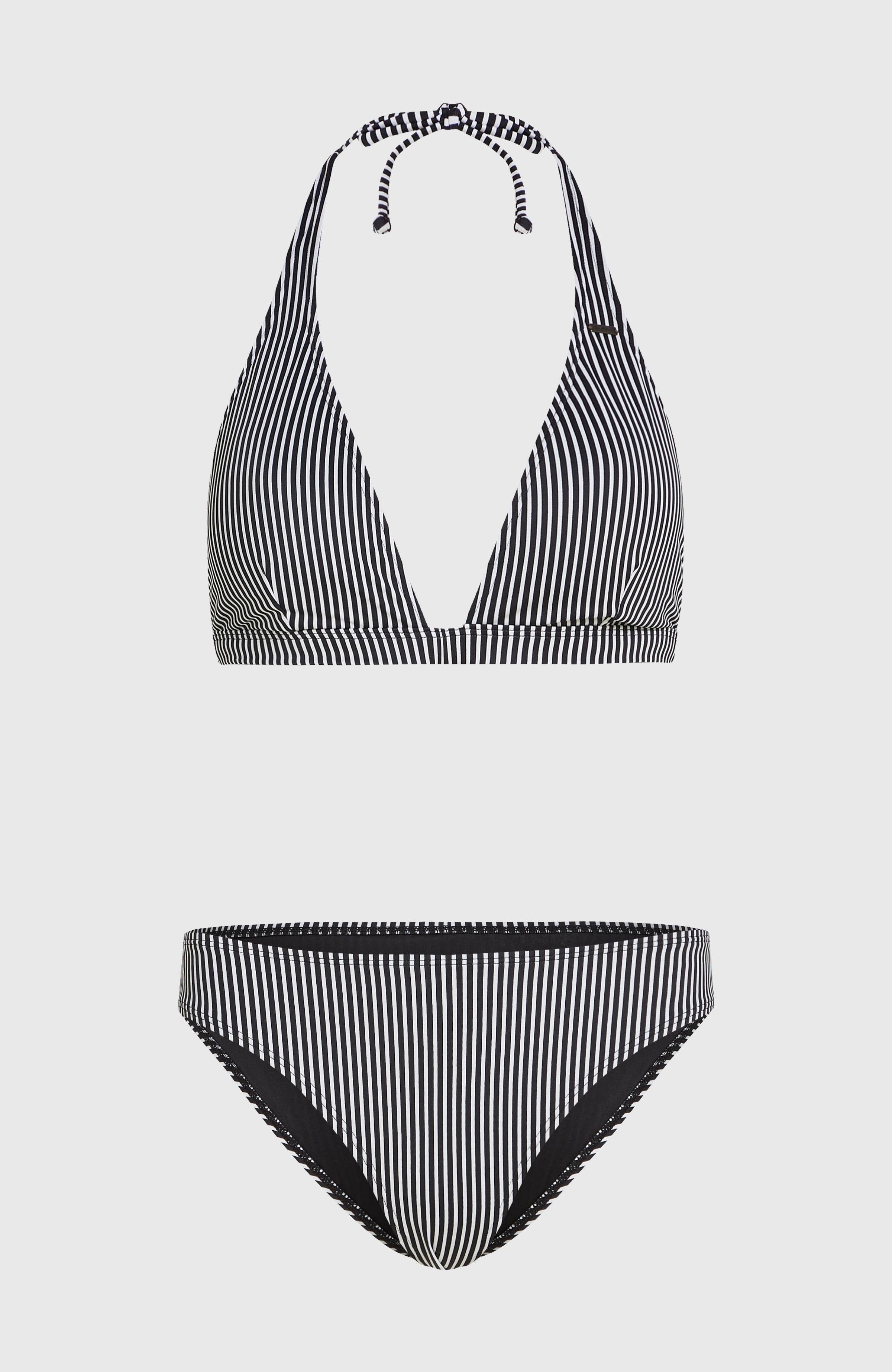 Essentials Marga Cruz Bikini Set Black Micro Stripe