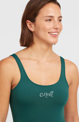 Essentials Script Swimsuit Botanical Heat