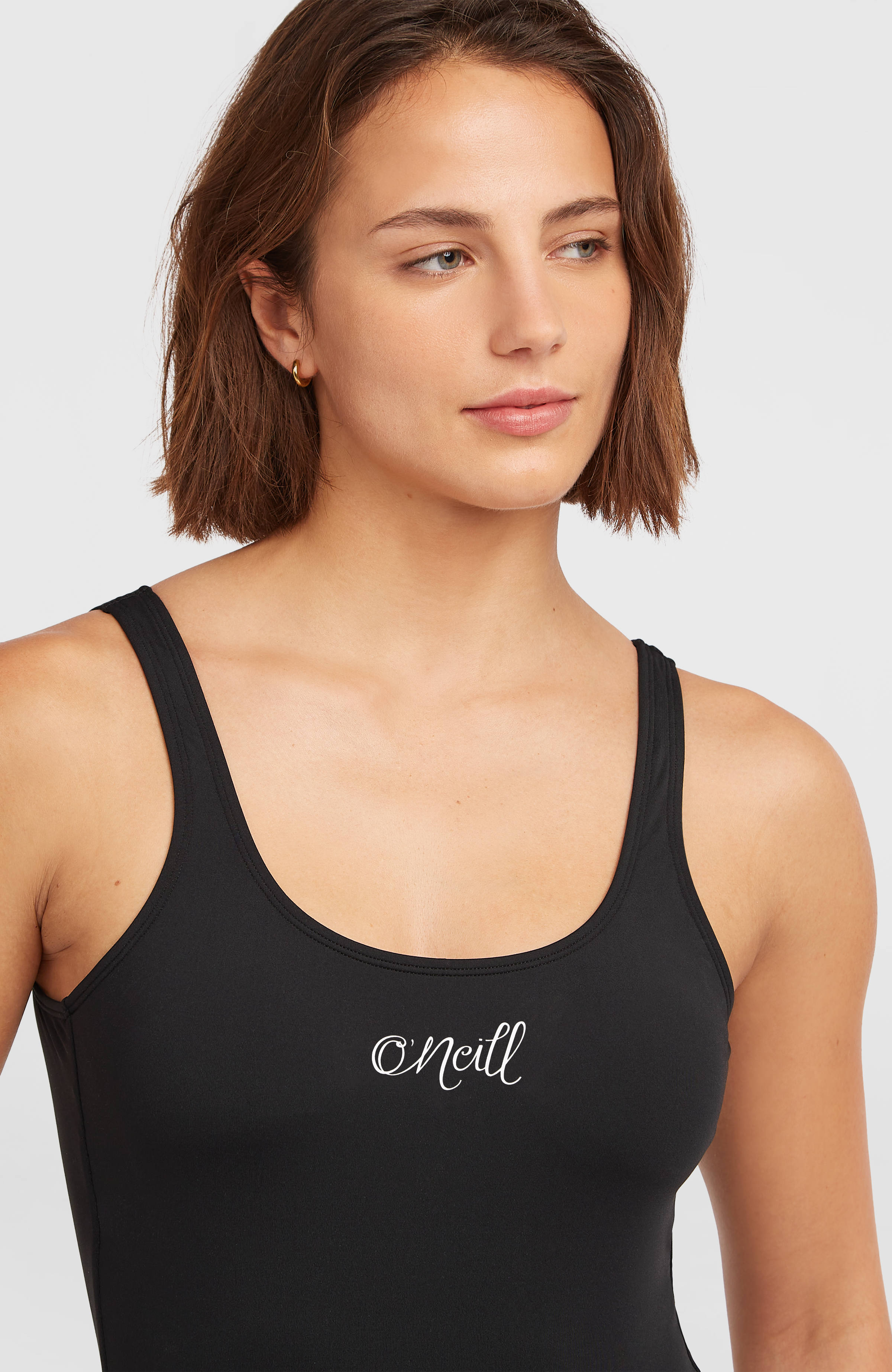 Essentials Script Swimsuit Black Out