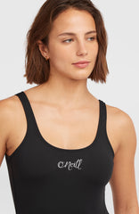 Essentials Script Swimsuit Black Out