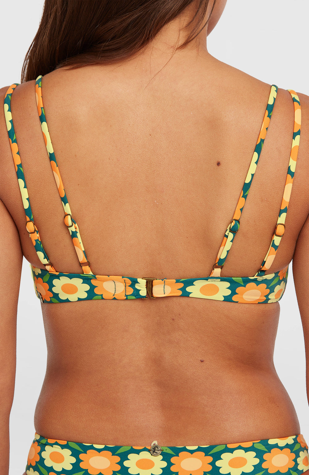 O'Riginals Bikini Set Green Retro Flower