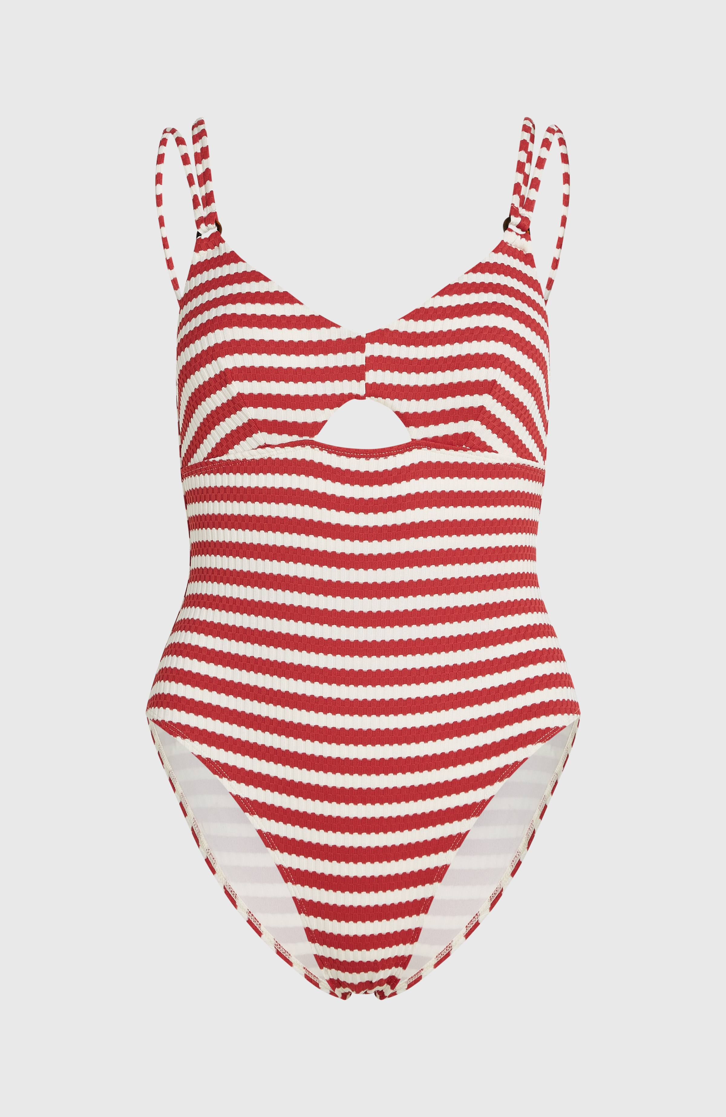 O'Riginals Swimsuit White/Red Originals Stripe