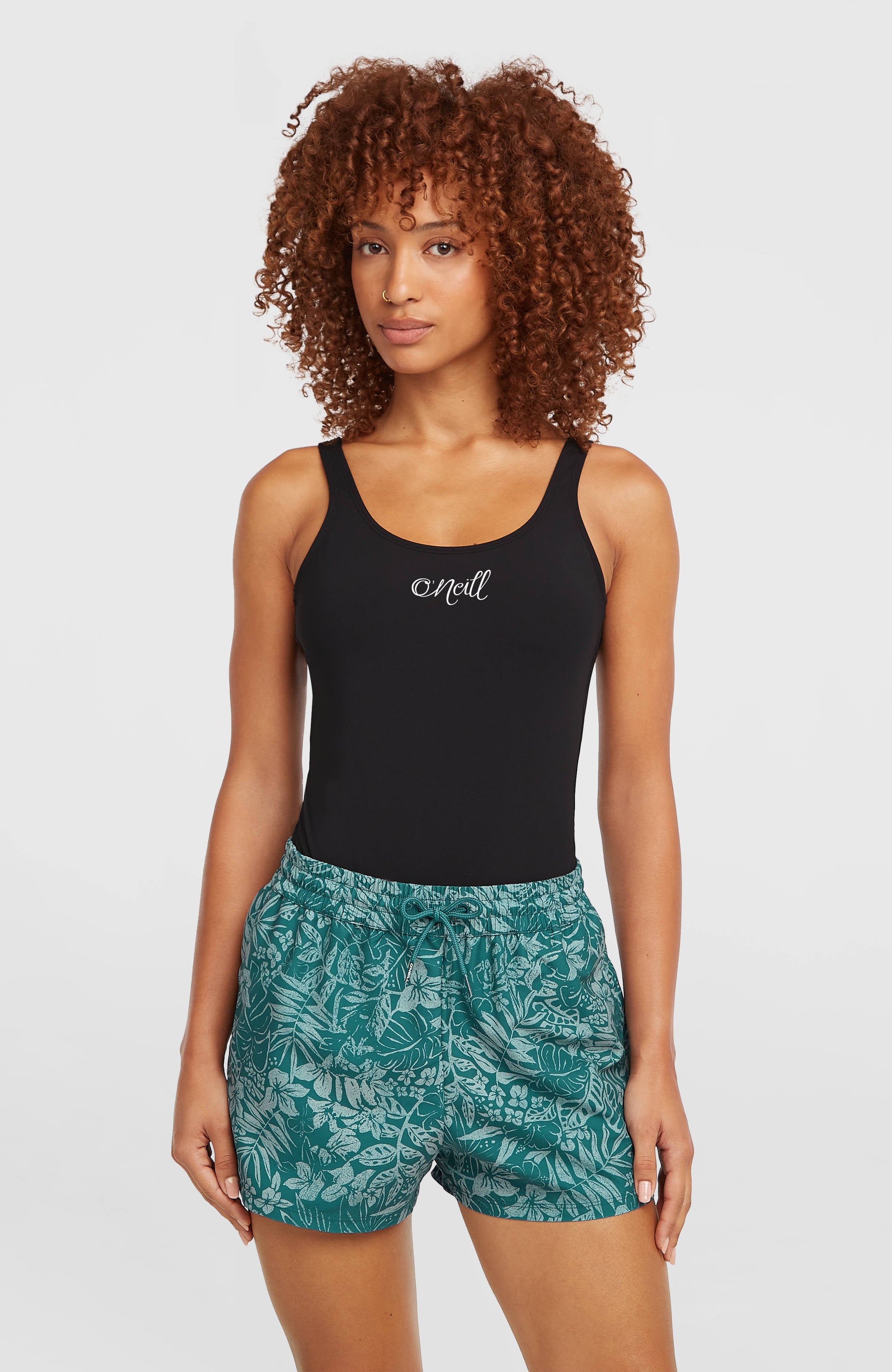 Essentials 12'' All-Over Print Swimshorts Green Island Sky
