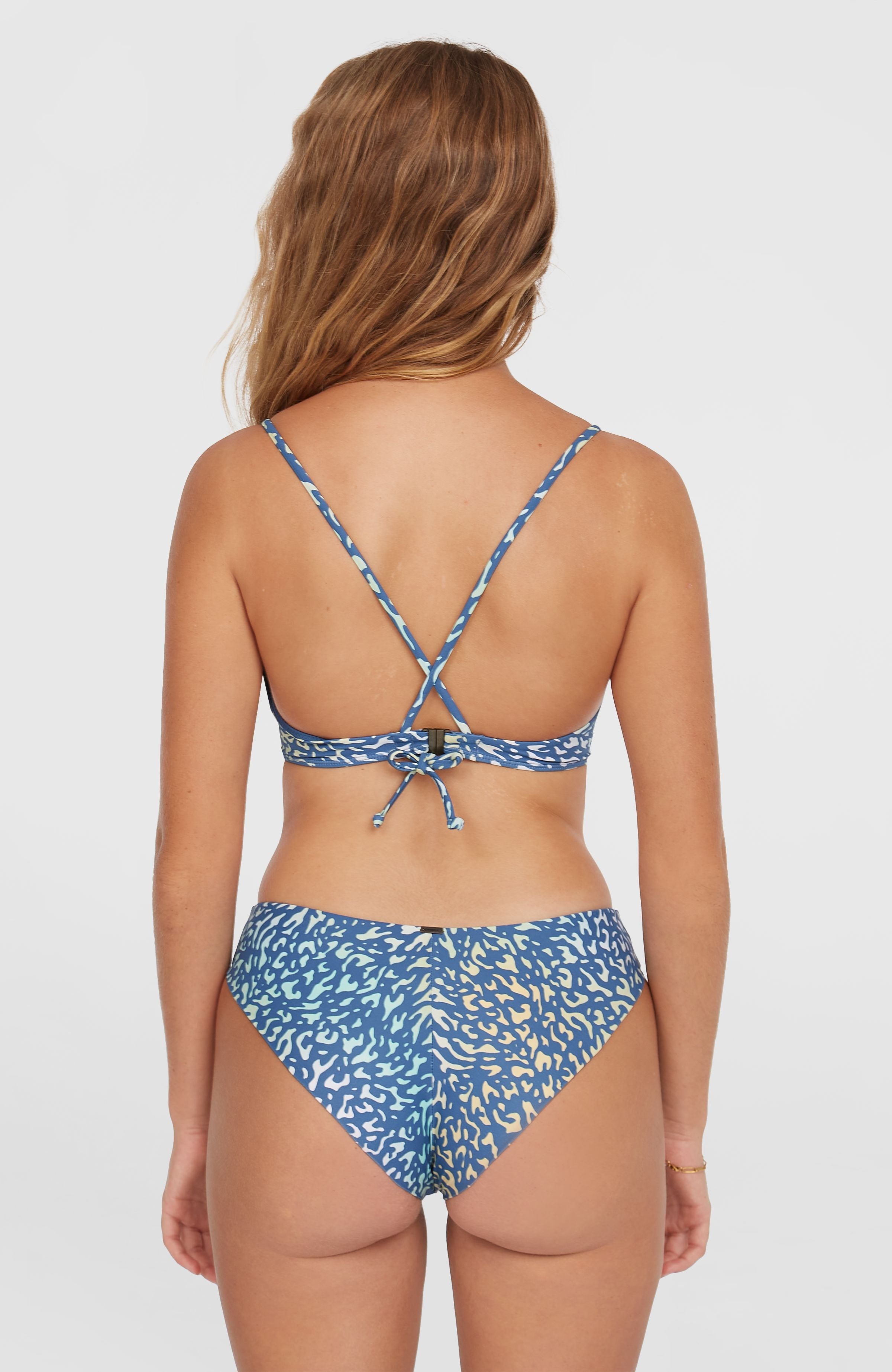 Baay Bikini Top Yellow Animal Blur
