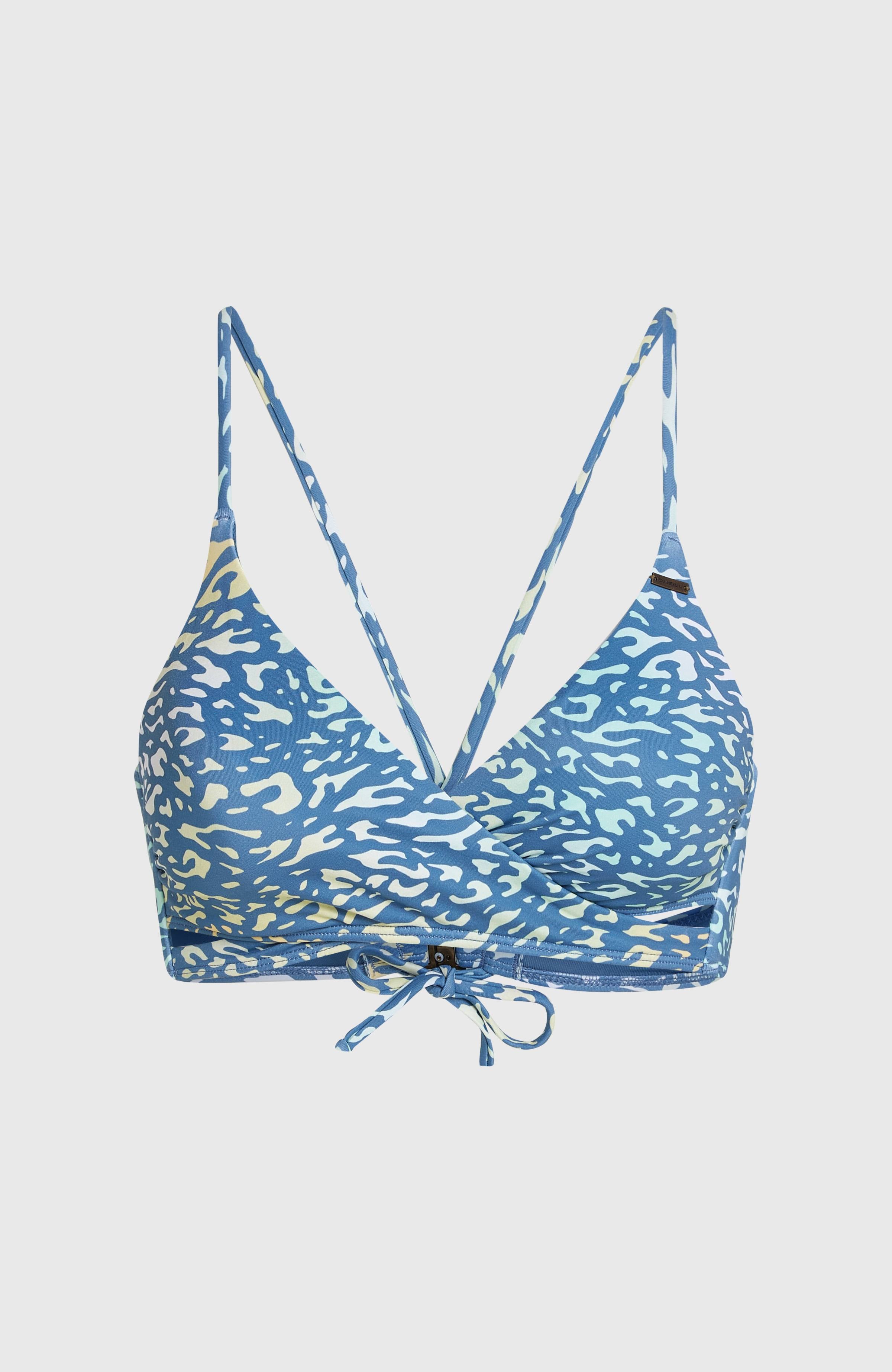 Baay Bikini Top Yellow Animal Blur