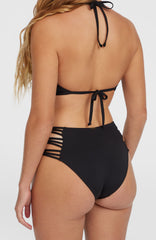 Boulders Strappy Sides Bikini Bottoms Black Out
