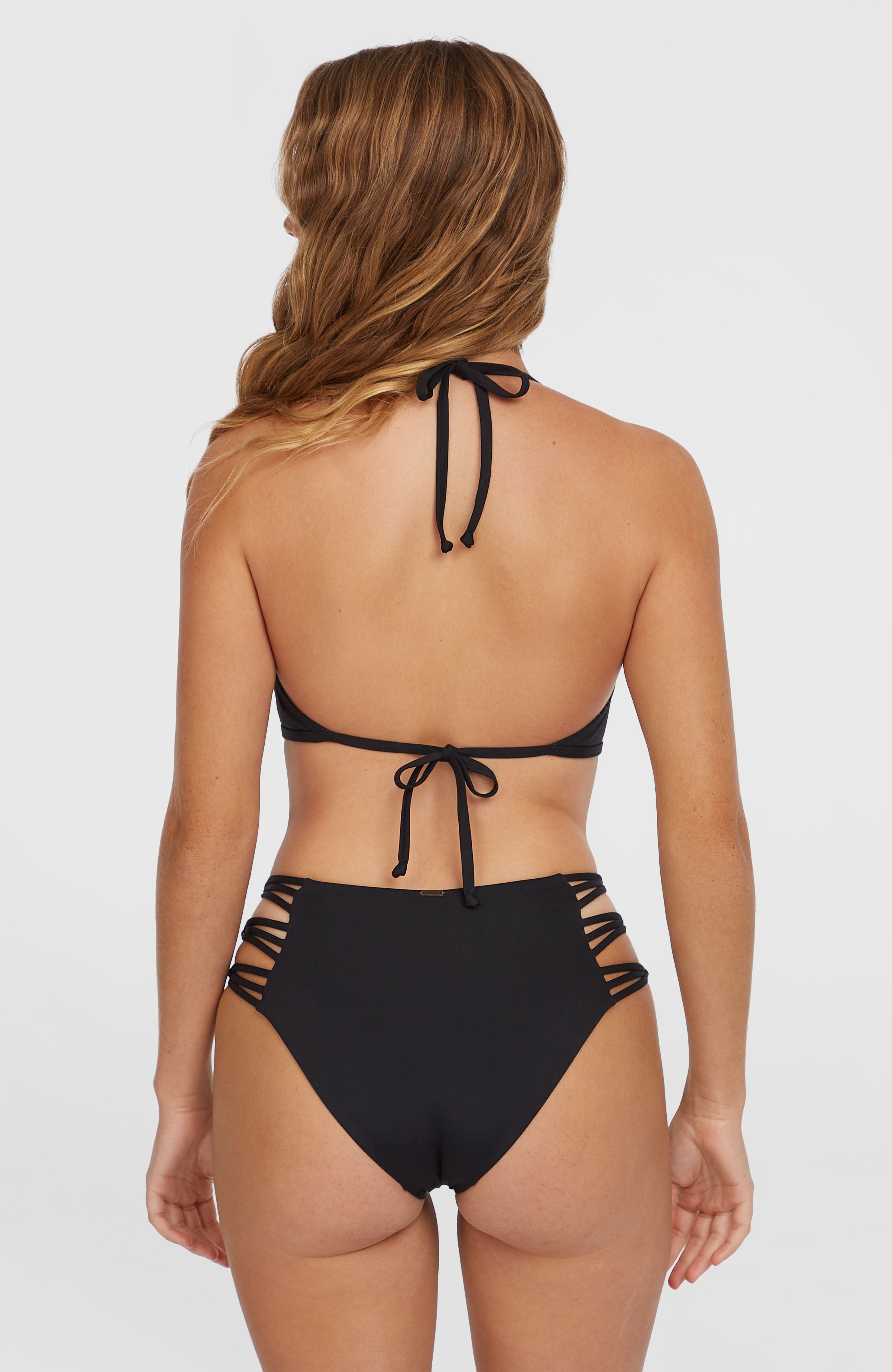 Boulders Strappy Sides Bikini Bottoms Black Out