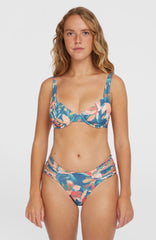 Boulders Strappy Sides Bikini Bottoms Blue Painted Tropics