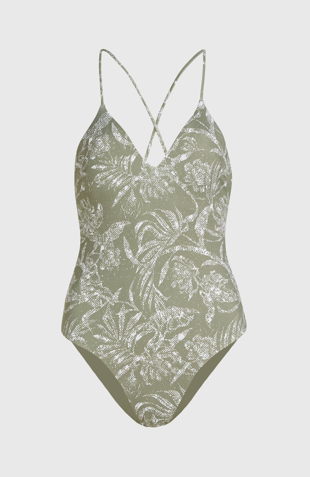 Jaida Swimsuit Green Textured Jungle