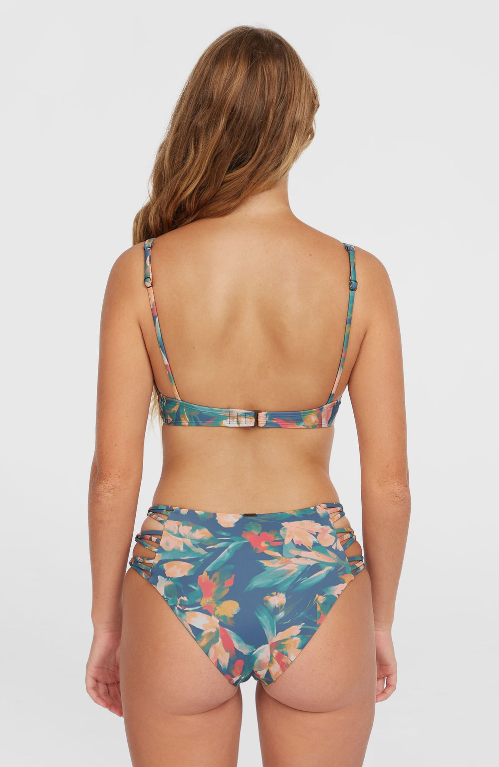 Elsie Underwire Bikini Top Blue Painted Tropics