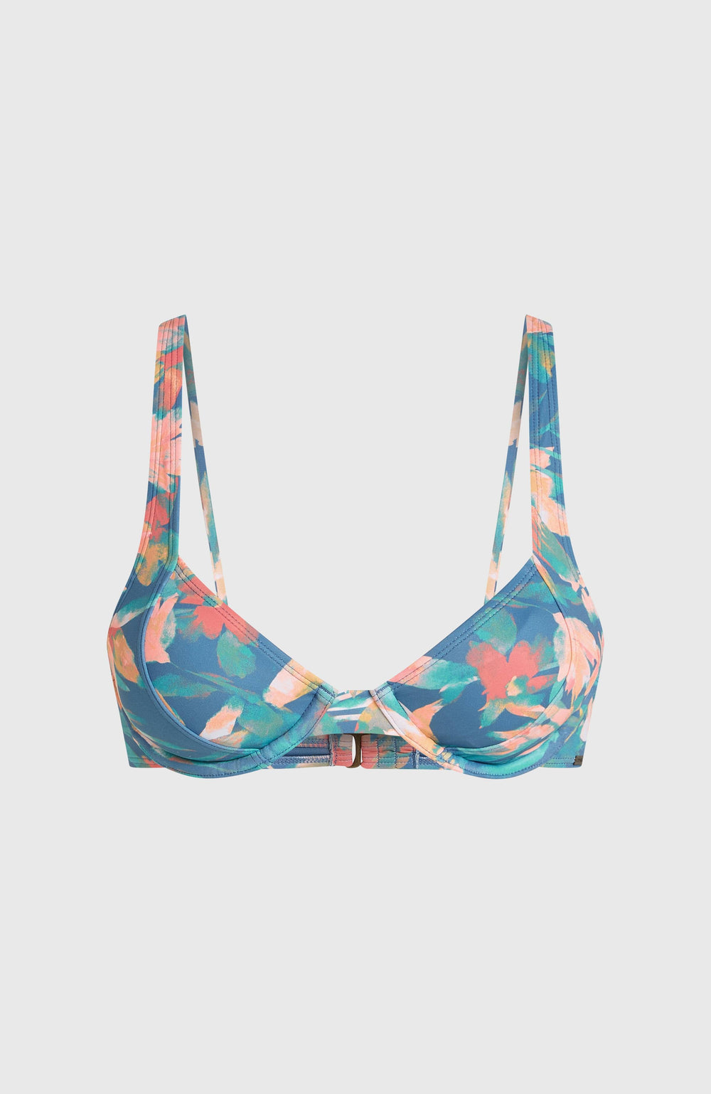 Elsie Underwire Bikini Top Blue Painted Tropics