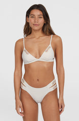 Seaside Boulder Embroidery Bikini Set Snow White