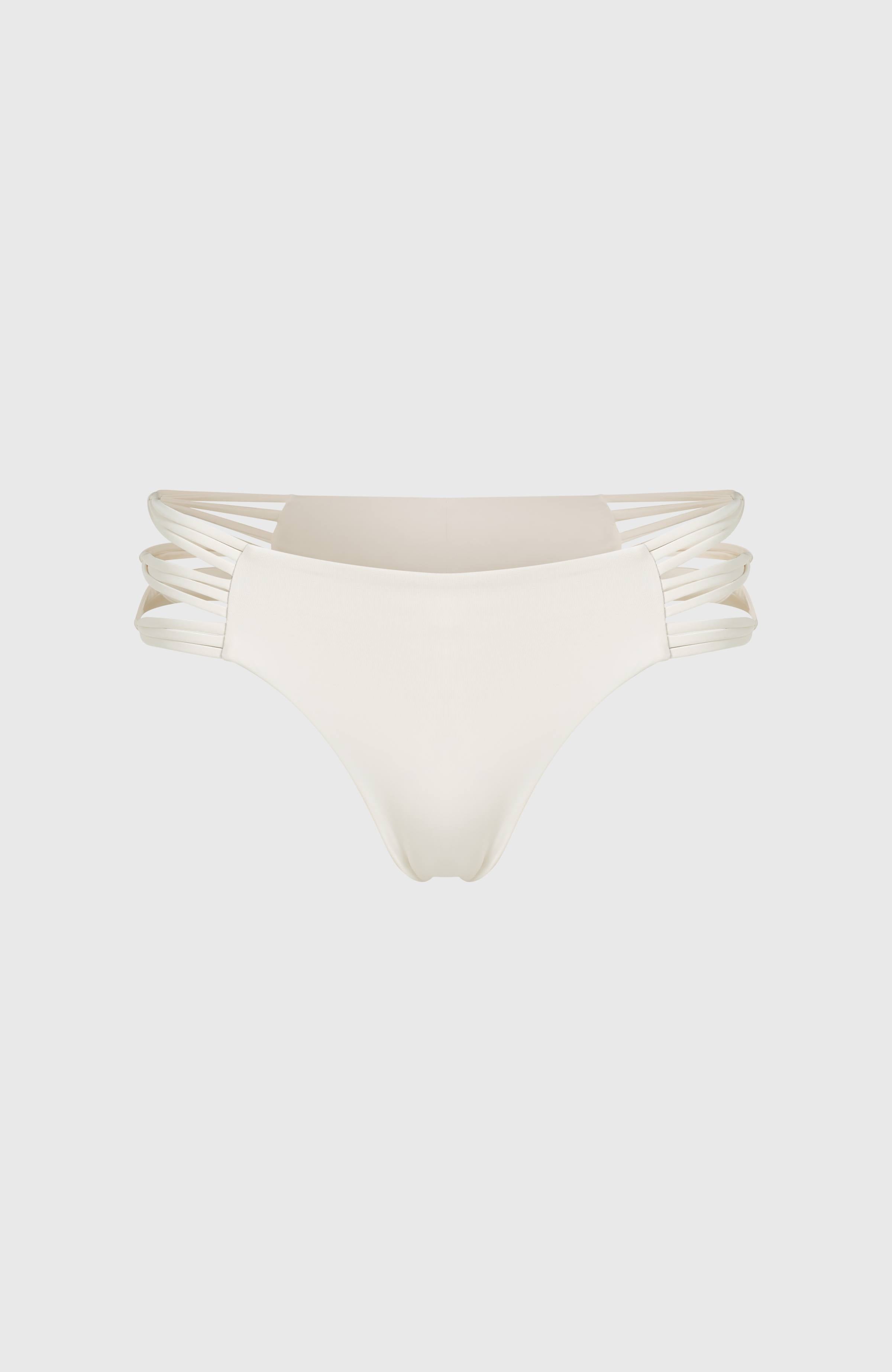Boulders Strappy Sides Bikini Bottoms Snow White