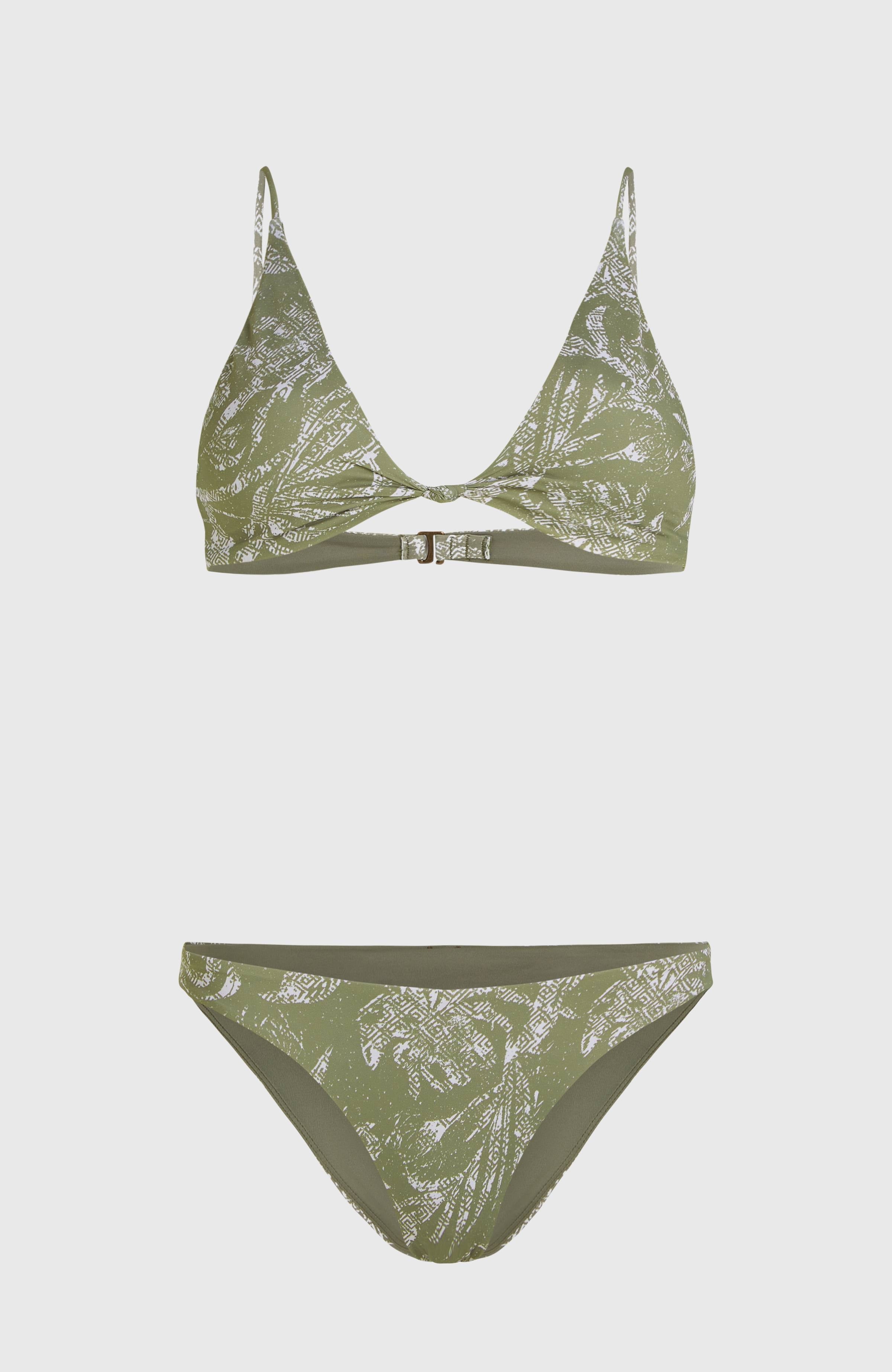Pismo Flamenco Bikini Set Green Textured Jungle