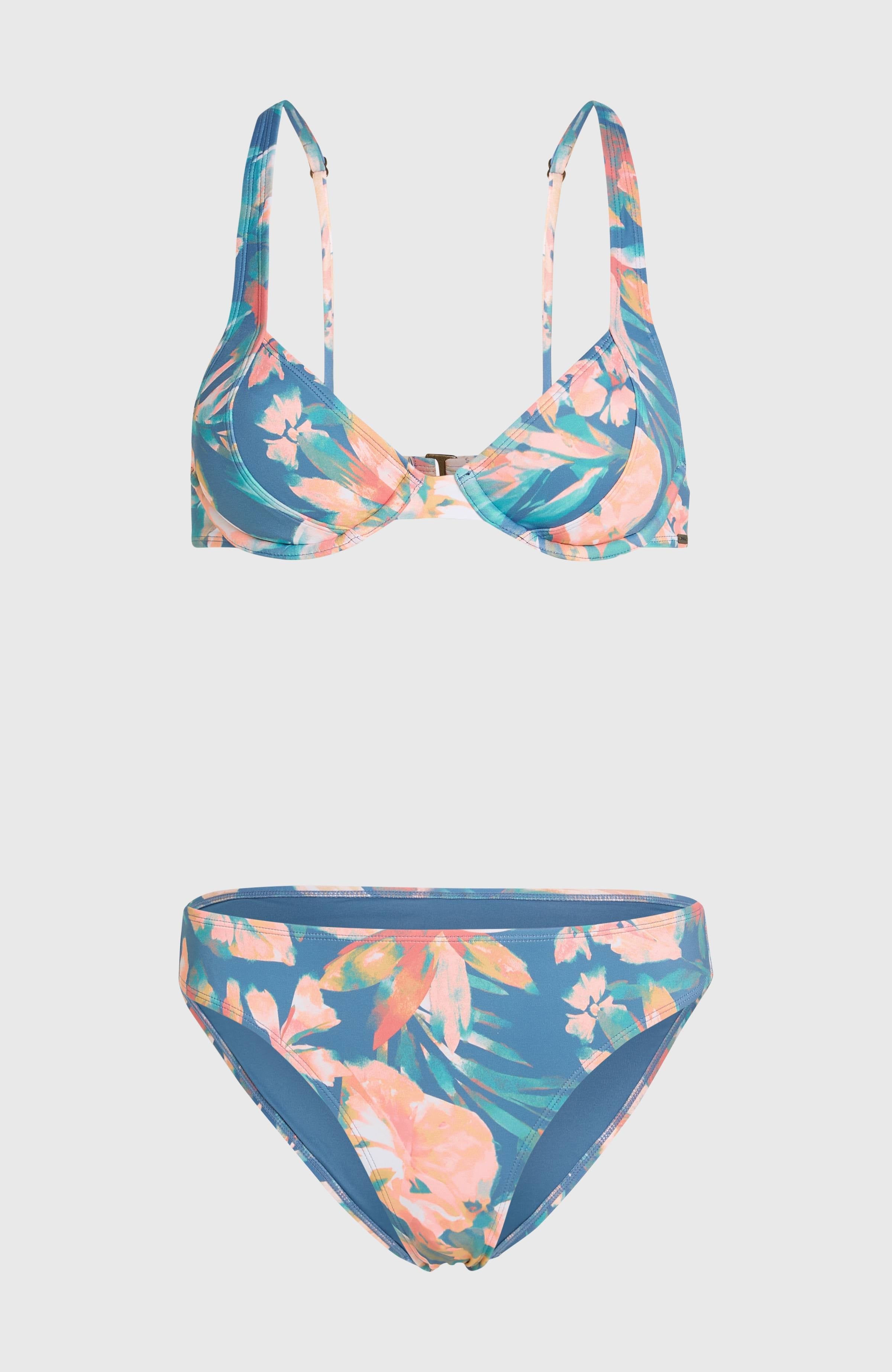 Saltwater Elsie Rita Bikini Set Blue Painted Tropics