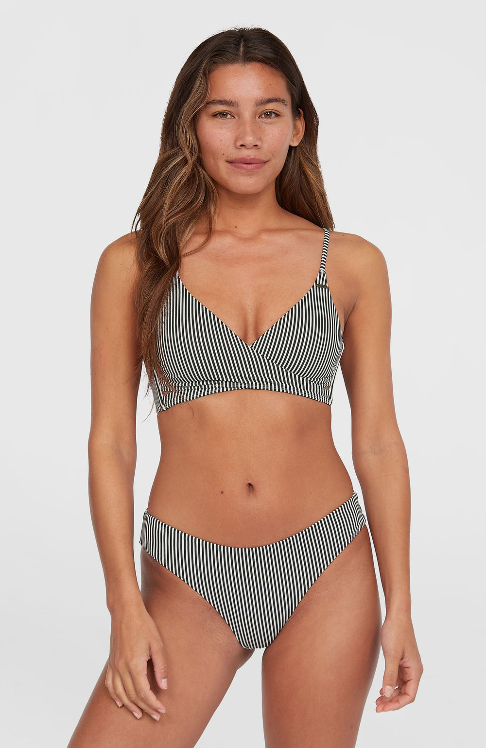 Essentials Baay Maoi Bikini Set Black Simple Stripe