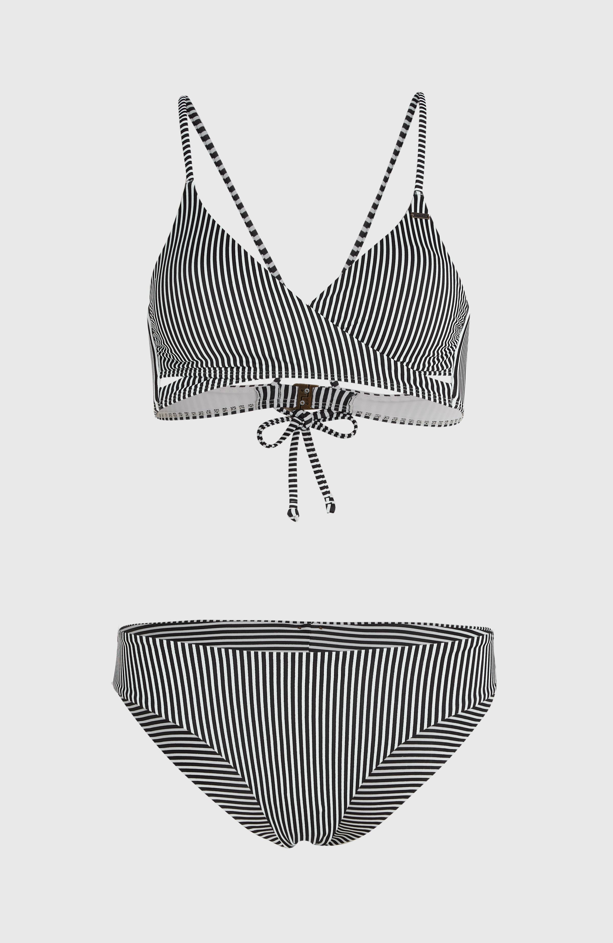 Essentials Baay Maoi Bikini Set Black Simple Stripe