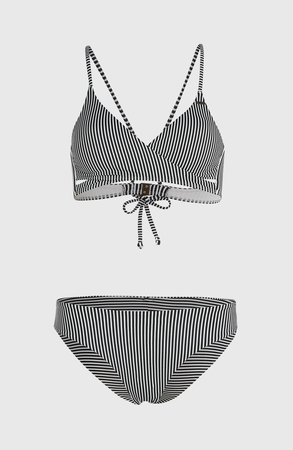 Essentials Baay Maoi Bikini Set Black Simple Stripe