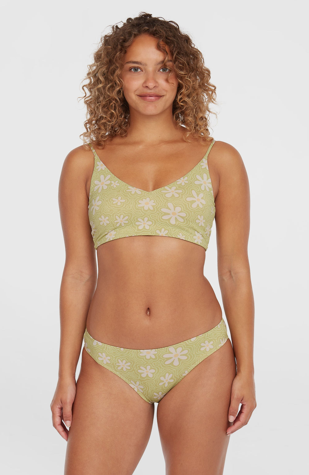 Beach Vintage Midles Rita Bikini Set Green Daisyline