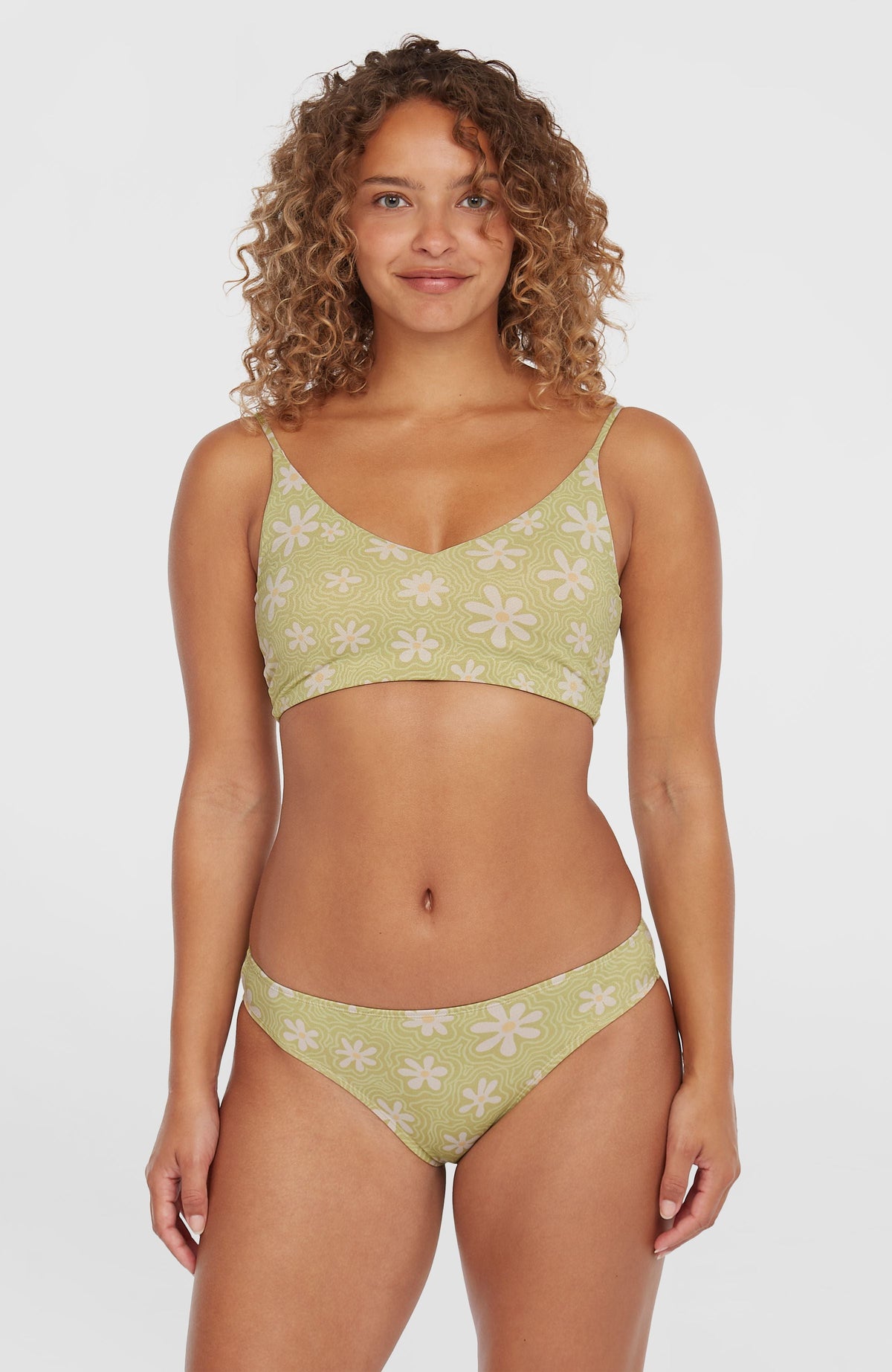Beach Vintage Midles Rita Bikini Set Green Daisyline