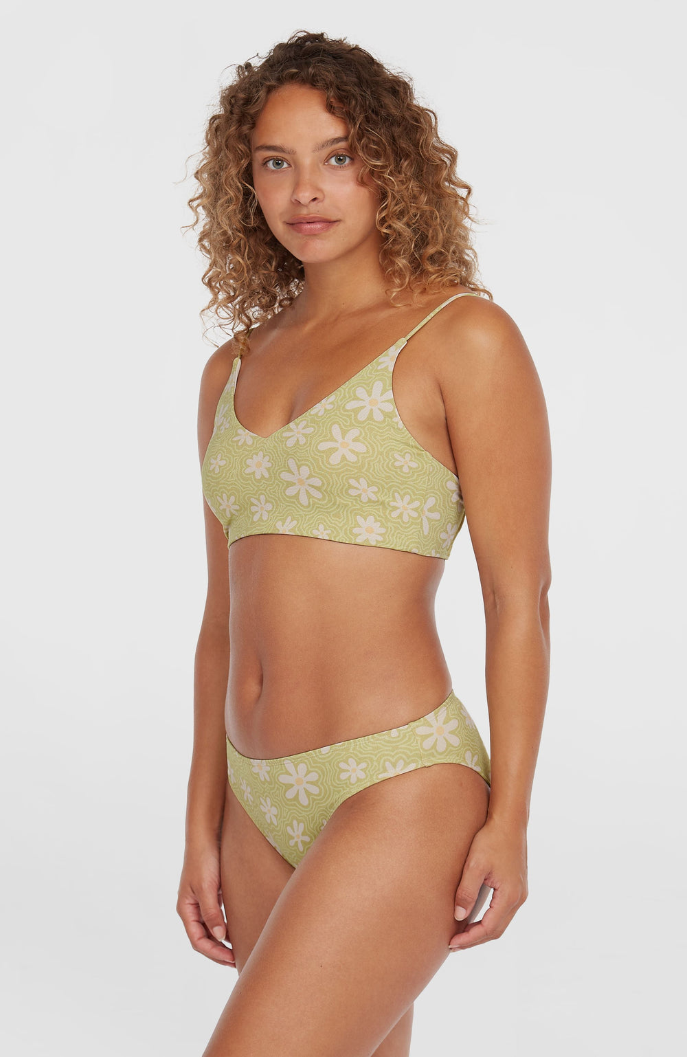 Beach Vintage Midles Rita Bikini Set Green Daisyline