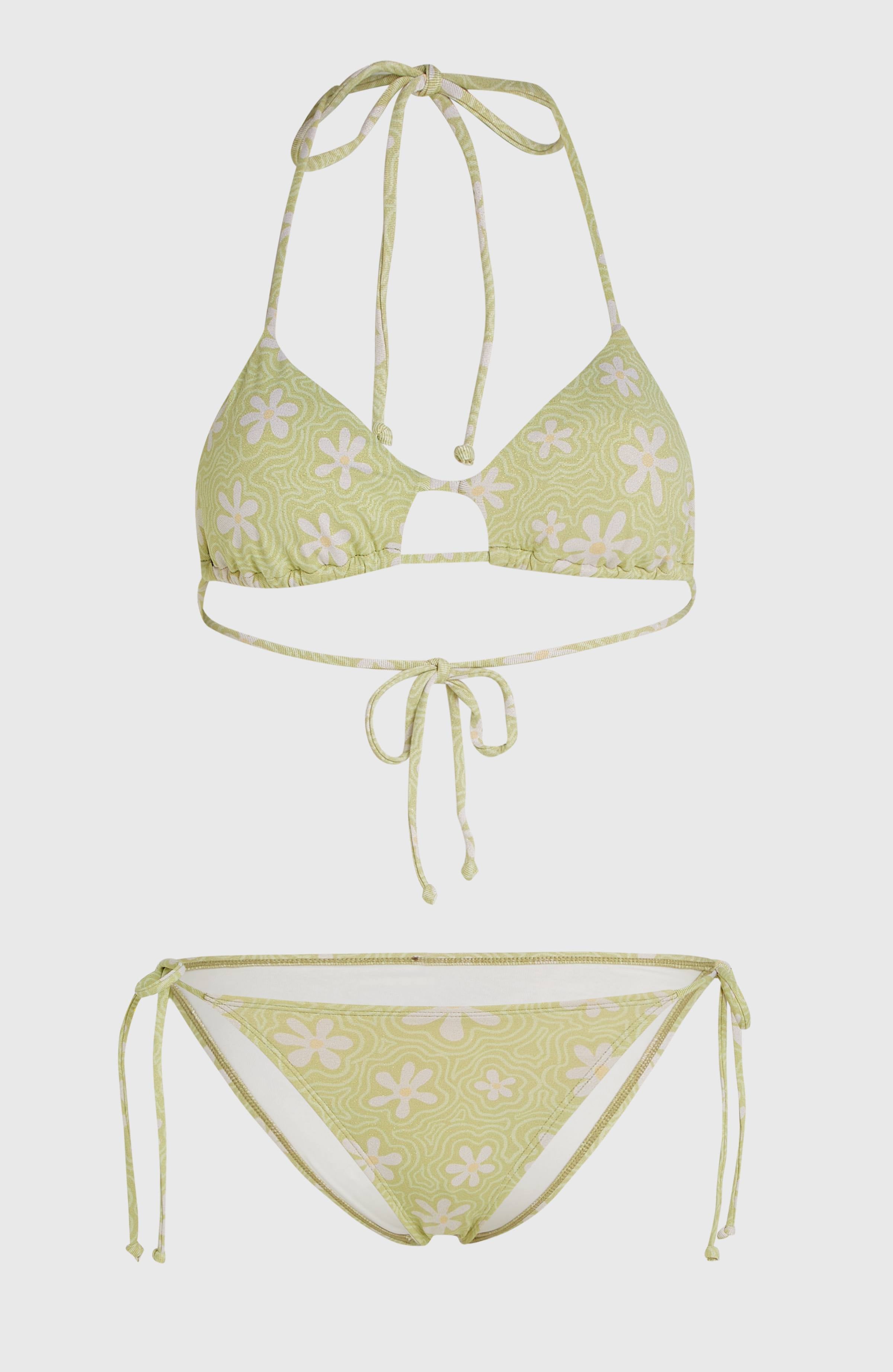Beach Vintage Madrid Maracas Bikini Set Green Daisyline