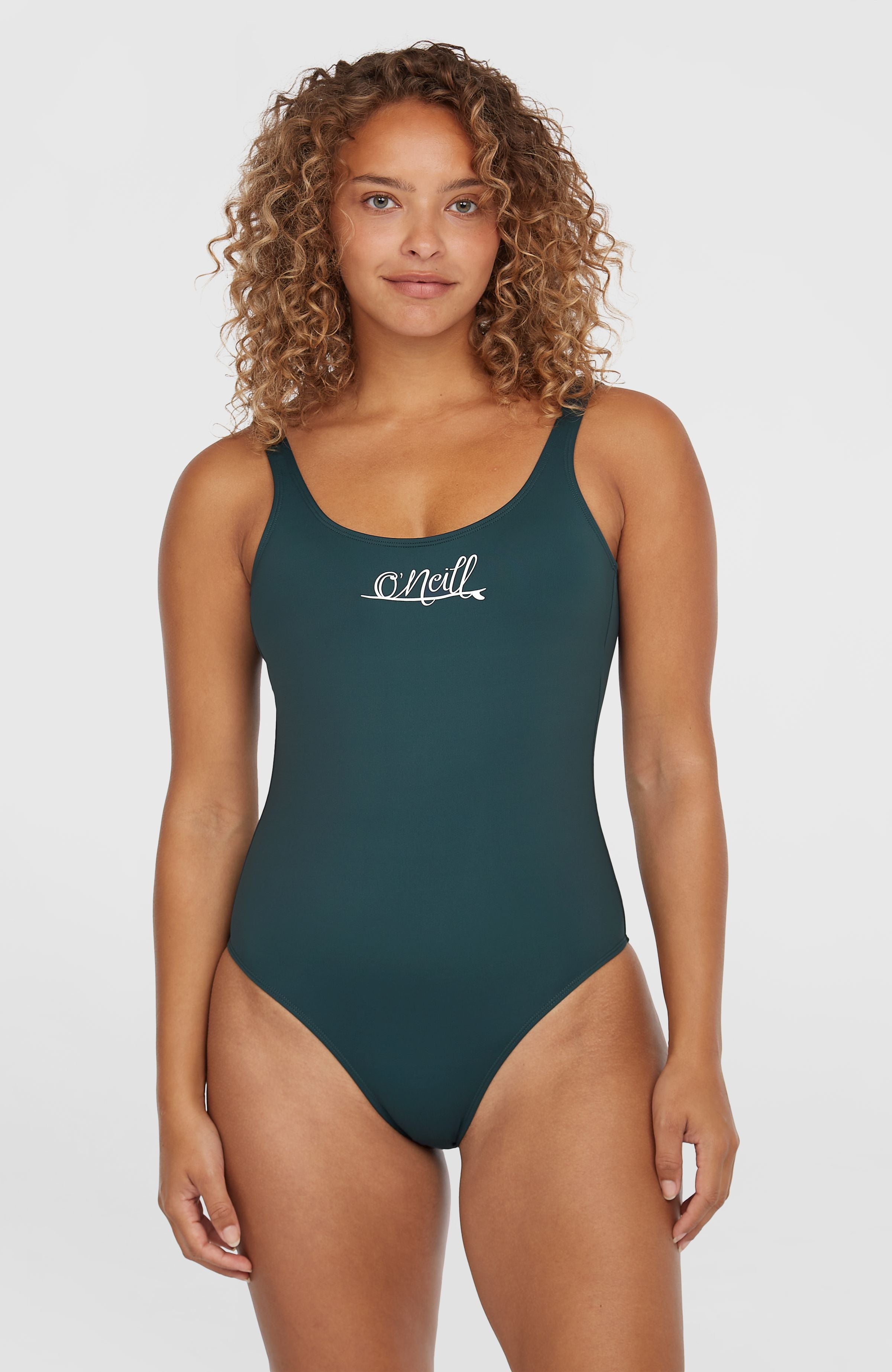Essentials Script Swimsuit Alma Steel