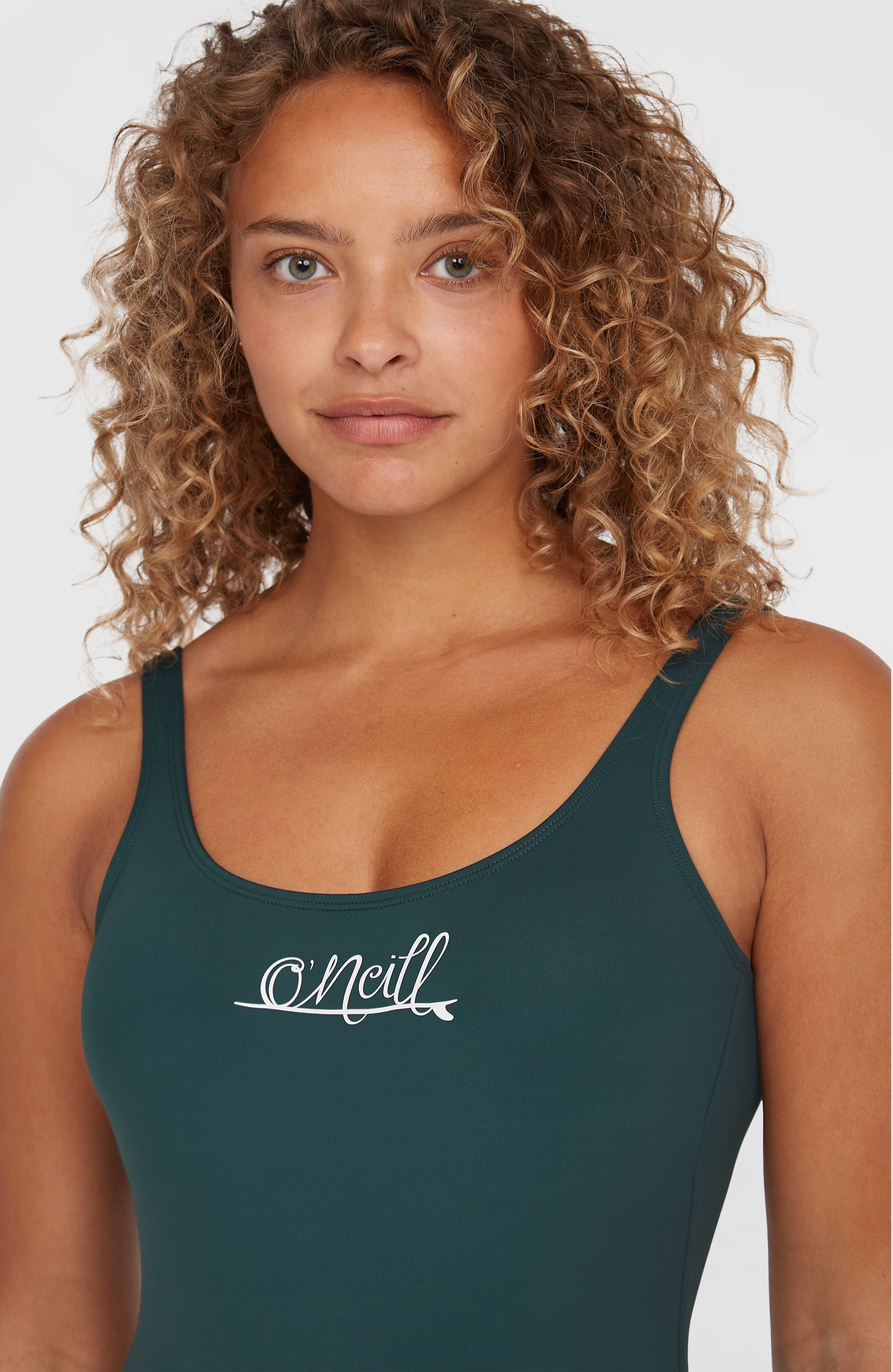 Essentials Script Swimsuit Alma Steel