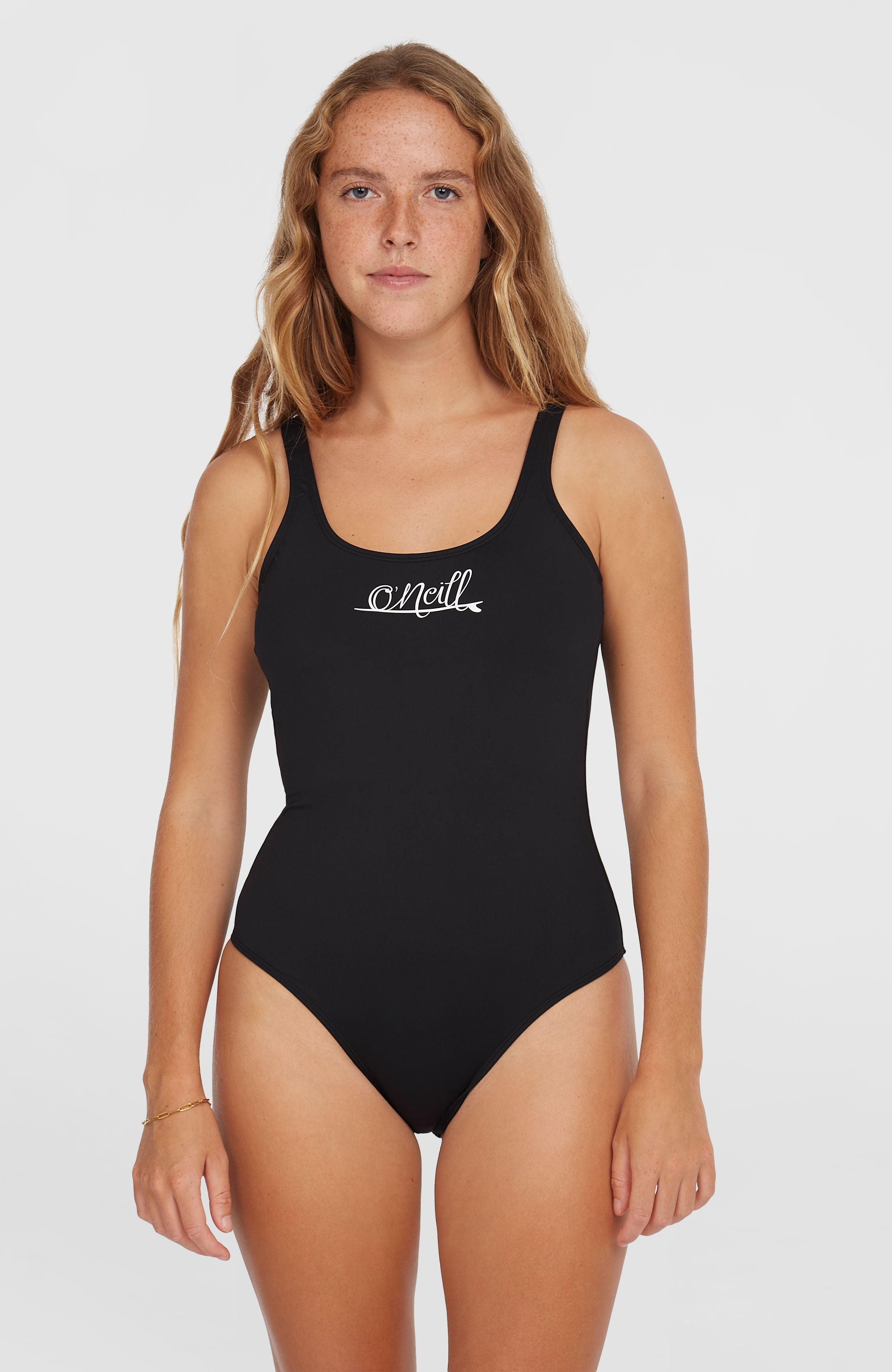 Essentials Script Swimsuit Black Out