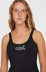 Essentials Script Swimsuit Black Out
