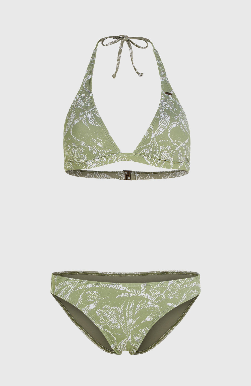Essentials Marga Cruz Bikini Set Green Textured Jungle