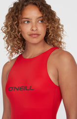 O'Neill Logo Swimsuit Red Coat