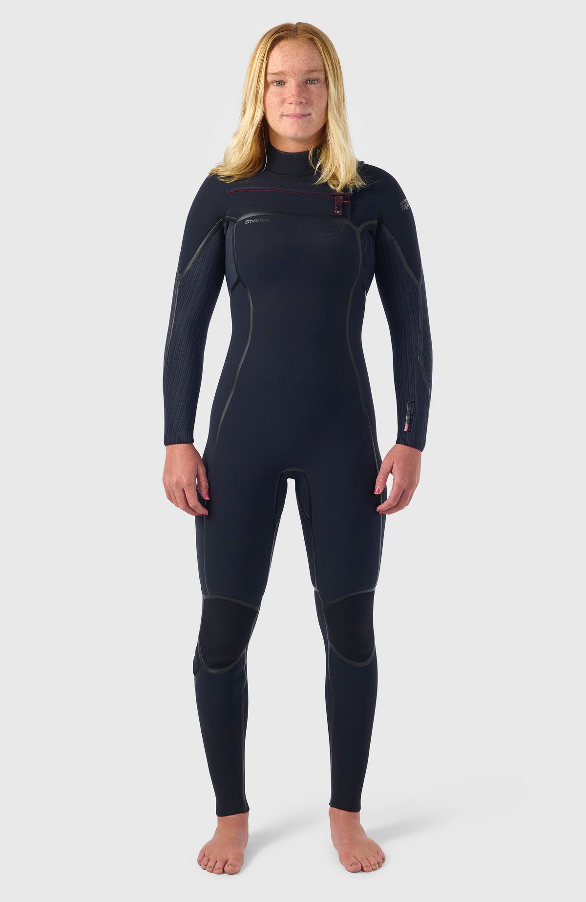Hyperfreak Fire 4/3mm+ Chest Zip Full Wetsuit BLACK/BLACK
